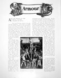 Original Old Antique Print Arms And Armour At The National GalleryPages 1902