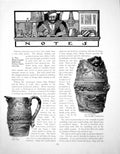 Old Antique Print Notes C 18th Stoneware Jug Pergamon FriezePages 1902