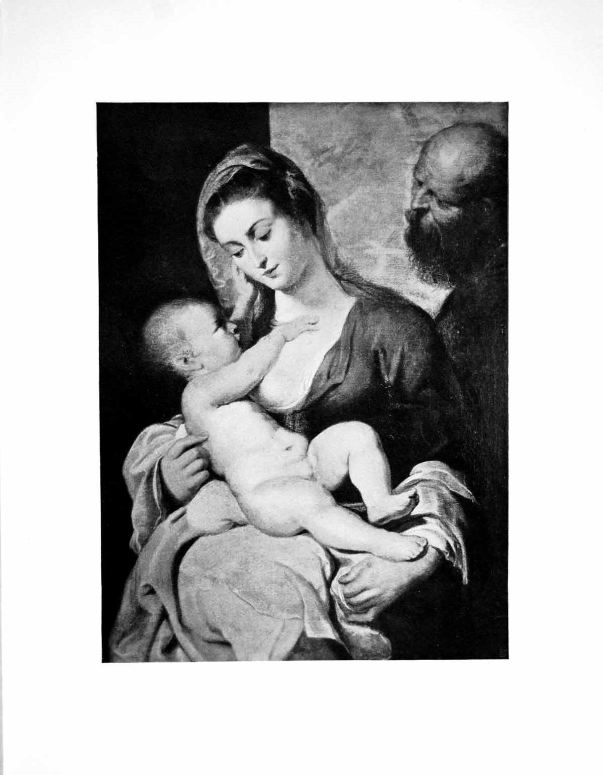 Antique Print The Holy Family By Peter Paul Rubens Earl Spencer Coll. 1902 20th