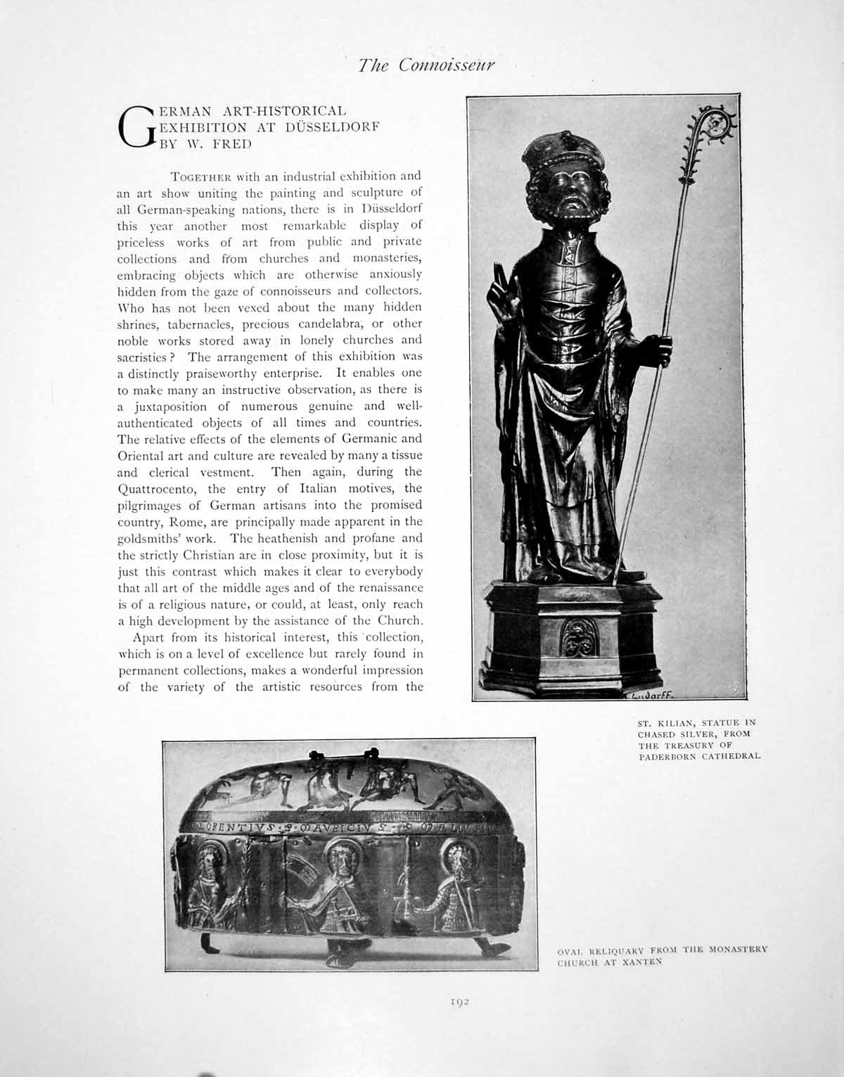 Antique Old Print German Art-Historical Exhibition At DusseldorfPages 1902