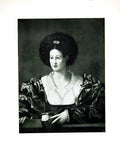 Antique Old Print Portrait A Lady Picture Cavazzuola Morelli Collection 1902