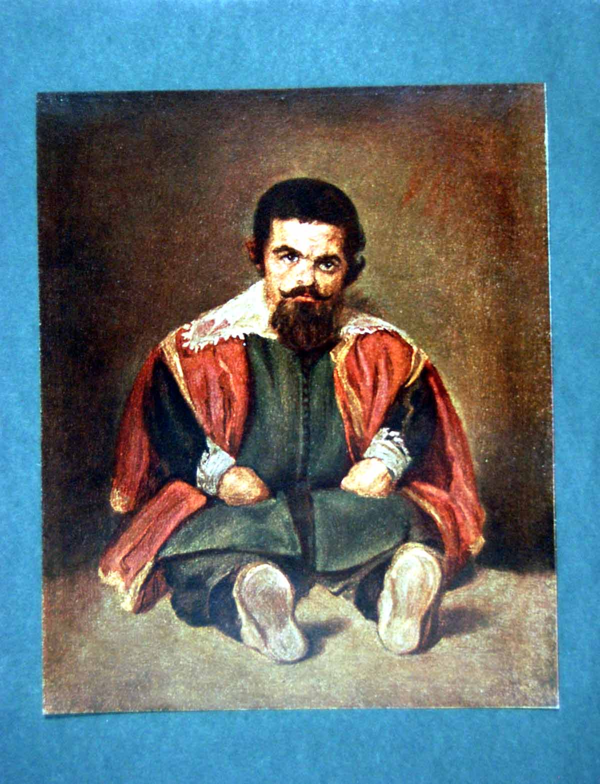 Antique Old Print Portrait Sebastian De Morra By Velasquez Prado Gallery 1902