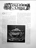 Old Antique Print China Marseilles Ware Part Ii Soup TureenPage 1903