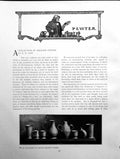 Antique Old Print A Collection English Pewter Drinking VesselsPages 1903