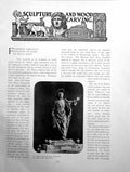 Old Print Francisco Zarcillo Sculptor In Wood St. John AngelPages 1903