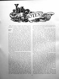 Antique Old Print Notes Stamps Elisabetta Gonzaga Duchess UrbinoPages 1903