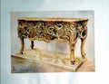 Original Old Antique Print Regency Commode By Cressent Wallace Collection 1903