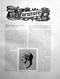 Old Print Furniture The Brothers Adam Part I Portrait RobertPages 1904