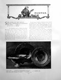 Old Print Recent Pewter Exhibition Clifford'S Inn Hall Pt IPages 1904
