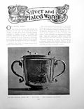 Antique Old Print Silverwork Pepys Porringer Steeple Cup CoverPages 1904
