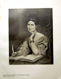 Old Antique Print The Hon. Mrs Norton Portrait By Sir George Hayter 1904 20th