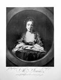 Old Antique Print Mrs Irvine Portrait A Lady Clasped Hands Flowers 1904 20th