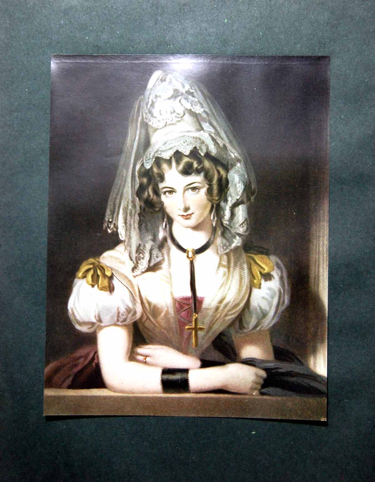 Old Antique Print Lady Maria Theresa Lewis After Sir Thomas Lawrence 1904 20th