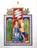 Antique Print The Costume A Woman From 1135 To 1154 Reign King Stephen 1904