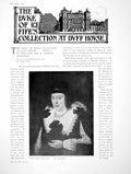Old Antique Print The Duke Fife'S Collection At Duff HousePages 1904