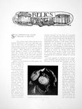 Old Antique Print Some Cromwellian Relics Purse Watch ChainPages 1904