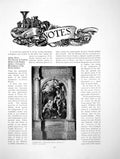 Antique Old Print Correggio'S Madonna Della Scodella Ivory BoxPages 1904