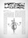 Old Antique Print Candlesticks Candelabrum St. Paul'S LondonPages 1904