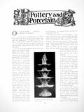 Antique Old Print Leeds Ware Part Ii Cream Centre Piece CruetPages 1904