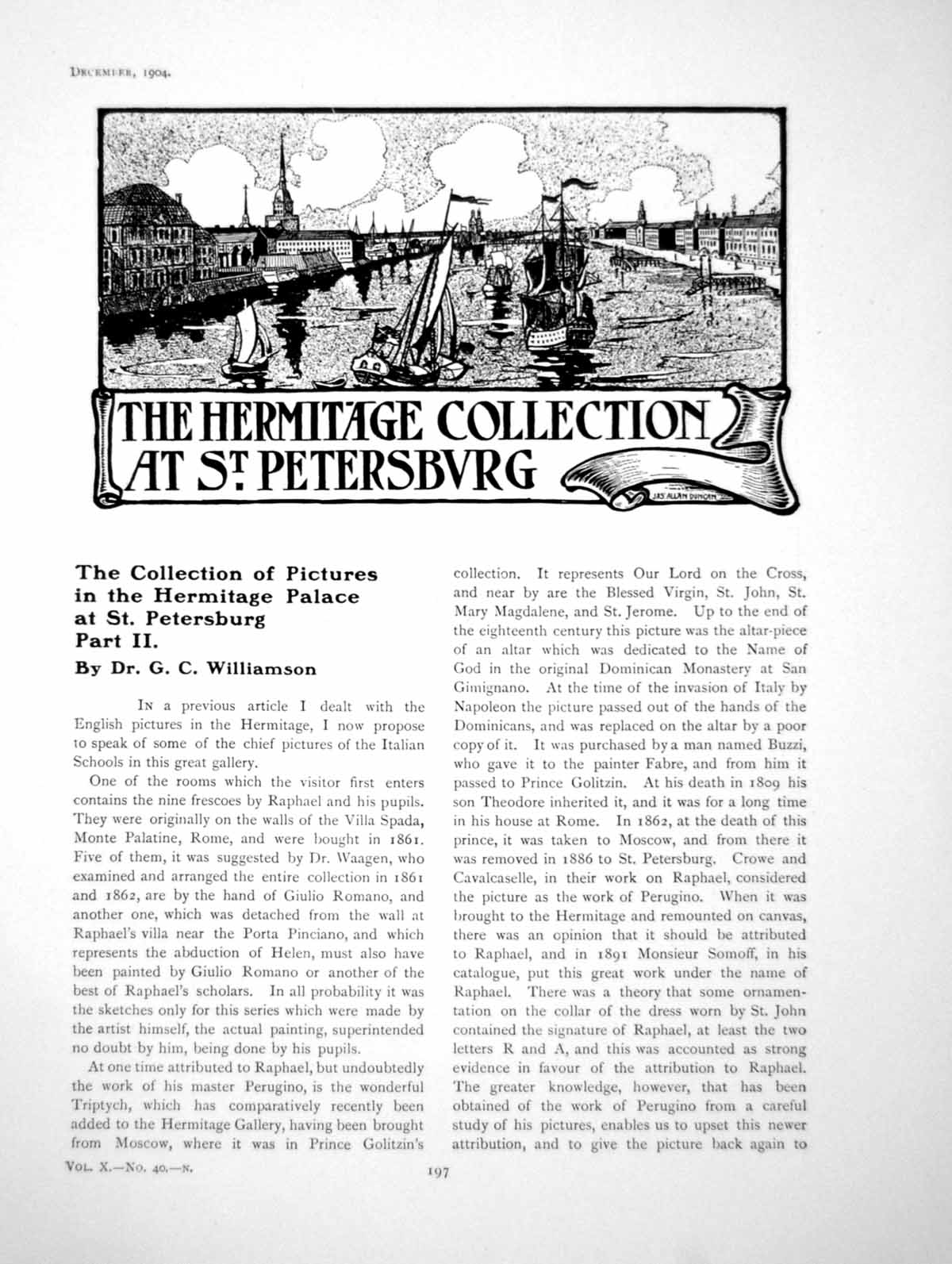 Old Antique Print Pictures Hermitage Palace St Petersburg IiPages 1904