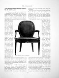 Antique Print Hepplewhite Period Part I Chair French InfluencePages 1904