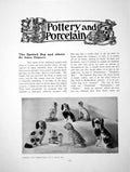 Antique Old Print The Spotted Pottery Dog And Others SpanielsPages 1904