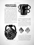Antique Old Print Notes Pilgrim Bottle Stuart Casket PaintingsPages 1904