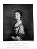Antique Old Print Lady Elizabeth Montague Daughter George Earl Cardigan 1904