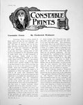 Old Antique Print Constable Stoke By Neyland Hampstead HeathPages 1905