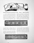 Antique Old Print Cutwork (Reticilla) And Punto In Aria Part IPages 1905