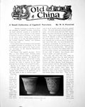 Original Old Antique Print A Small Collection Eggshell PorcelainPages 1905