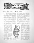 Antique Print Crouch Ware Part I Jug Cruche Limburg StonewarePages 1905