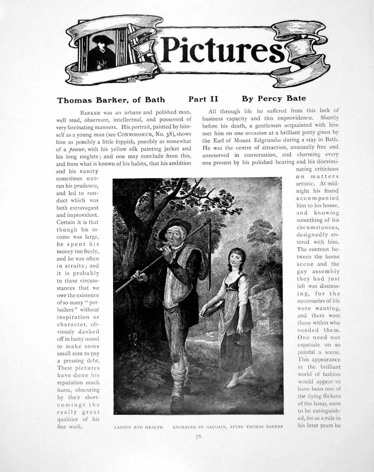 Old Print Pictures Thomas Barker Bath Part Ii Labour HealthPages 1905