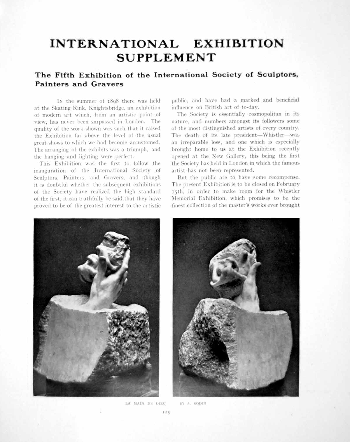 Old International Exhibition Sculptors Painters GraversPages 1905