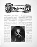 Antique Old Print The Portraits David Garrick After Pond HogarthPages 1905