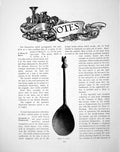 Old Antique Print Notes Henry V Spoon Needlework CuriositiesPages 1905