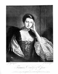 Antique Old Print Frances Countess Essex Lady Dressed Furs Ruched Dress 1905