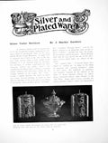 Antique Old Print Silver And Plated Ware Tea Caddies Sugar BowlPages 1905