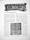 Old Print Note On A ú12 Scots Bank Note Dated 1731 Still OpenPage 1905