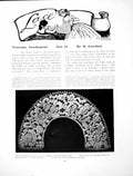 Antique Old Print Venetian Needlepoint Part Ii Collar Cut LinenPages 1905