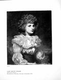 Original Old Antique Print Lady Betty Foster Chatsworth Collection Reyns 1905