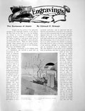 Antique Print Surimono Japan Engravings Man Selling First FishPages 1906