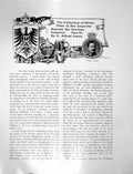 Antique Old Print Silver Plate Imperial Majesty German EmperorPages 1906