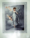 Old Antique Print Mrs Duff Richard Cosway White Robe Flowing Angels 1906 20th