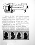 Antique Old Print Silhouettes From Lavater'S Volume CheckmatePages 1906