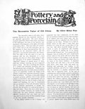 Old Antique Print The Decorative Value China Corner ShelvesPages 1906