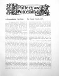Antique Old Print Pottery And Porcelain A Remarkable Toft DishPages 1906