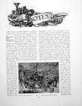 Antique Old Print Notes Unpublished Woodblock Gj Pinwell ChalicePages 1906