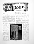 Old Antique Print Italian Pillow Lace Punto A Groppo GenoesePages 1906