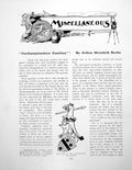 Original Old Antique Print Miscellaneous Northamptonshire FamiliesPages 1906